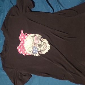 SHEIN Skull with America print bandana T-Shirt 🇺🇸